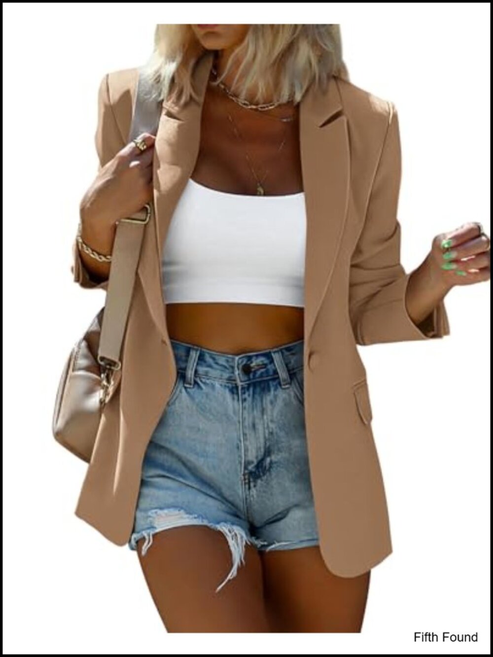 Women's Oversized Blazer Twill Lined Business Casual Work